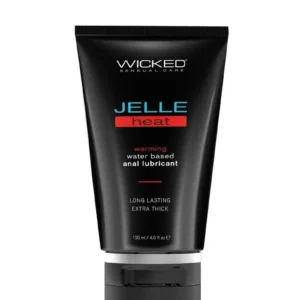 Wicked Jelle Heat Water Based Warming Anal Gel Lubricant 4oz | Find Your Own Passion Wicked Jelle Heat Water Based Warming Anal Gel Lubricant 4oz