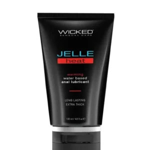 Wicked Jelle Heat Water Based Warming Anal Gel Lubricant 4oz