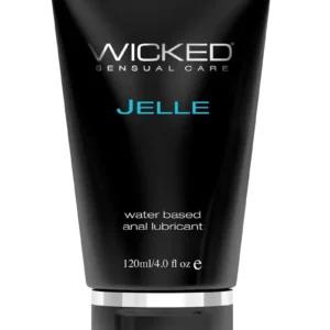 Wicked Jelle Water Based Anal Gel Lubricant 4oz Tube