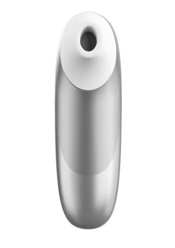 Womanizer Pleasure Air Pro Rechargeable Silicone Air Pulse Clitoral Vibrator - Silver Grey v2