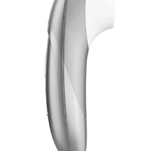 Womanizer Pleasure Air Pro Rechargeable Silicone Air Pulse Clitoral Vibrator - Silver Grey v3