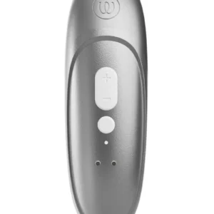 Womanizer Pleasure Air Pro Rechargeable Silicone Air Pulse Clitoral Vibrator - Silver Grey v4