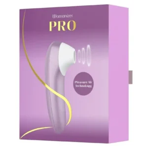Womanizer Pro Rechargeable Silicone Air Pulse Clitoral Vibrator - Lavender_White v1