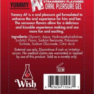 Yummy AF Oral Pleasure Flavored Gel 22oz - Strawberry v2