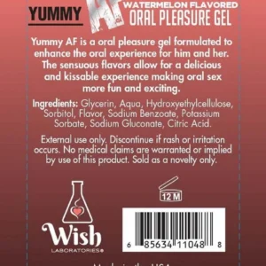 Yummy AF Oral Pleasure Flavored Gel 22oz - Watermelon v2